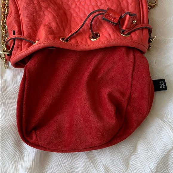 Mulberry Edna Mini Drawstring Red With Dust Bag - Picture 12 of 14